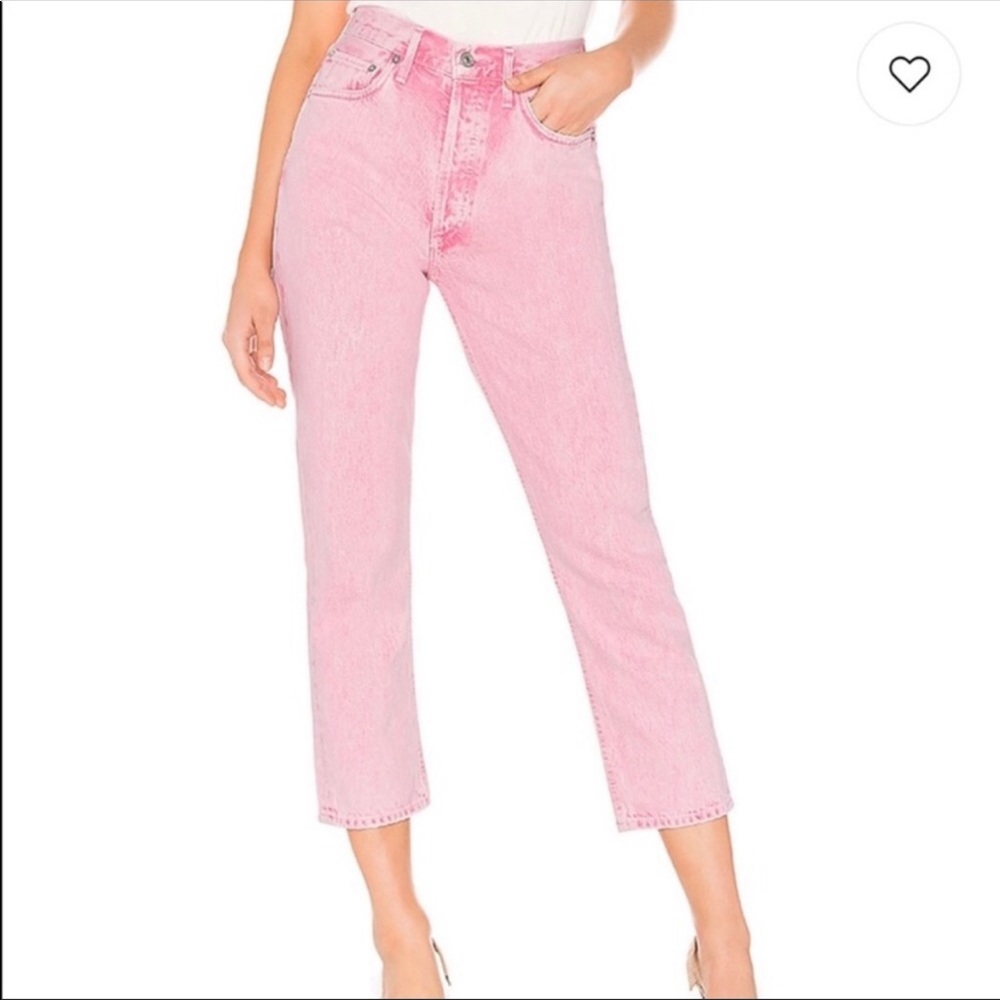 Agolde pink Potion Riley jeans size 29 new